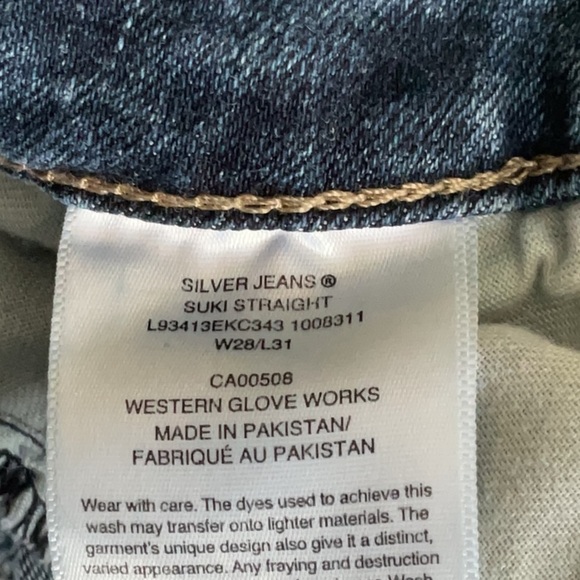 Silver Jeans Blue suki Straight Leg Denim - Picture 10 of 11